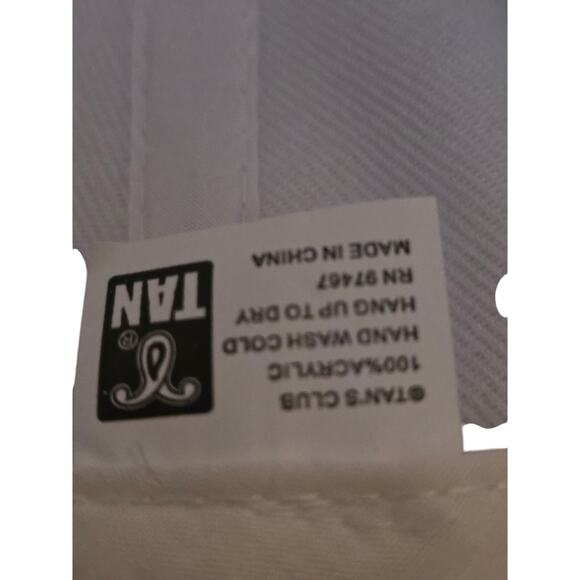 Blingy Woman's White Audi Strip Back‎ Baseball Cap EUC - Picture 6 of 6